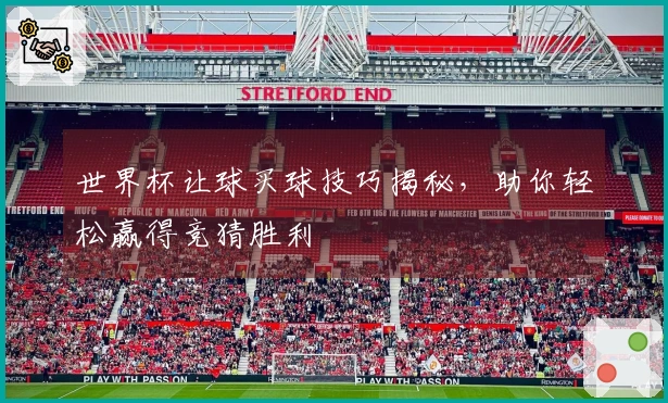 世界杯让球买球技巧揭秘，助你轻松赢得竞猜胜利