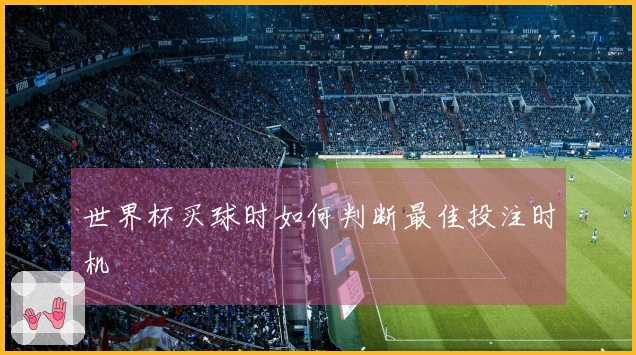 世界杯买球时如何判断最佳投注时机